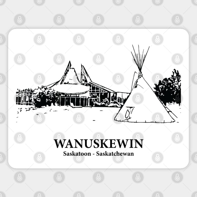 Wanuskewin - Saskatoon SK Magnet by Lakeric